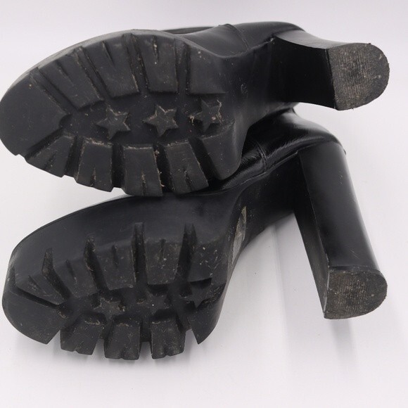 Truffle Collection Groove 12 Black Ultra High Platform Heel Chelsea Boots EU 38 - Picture 6 of 12